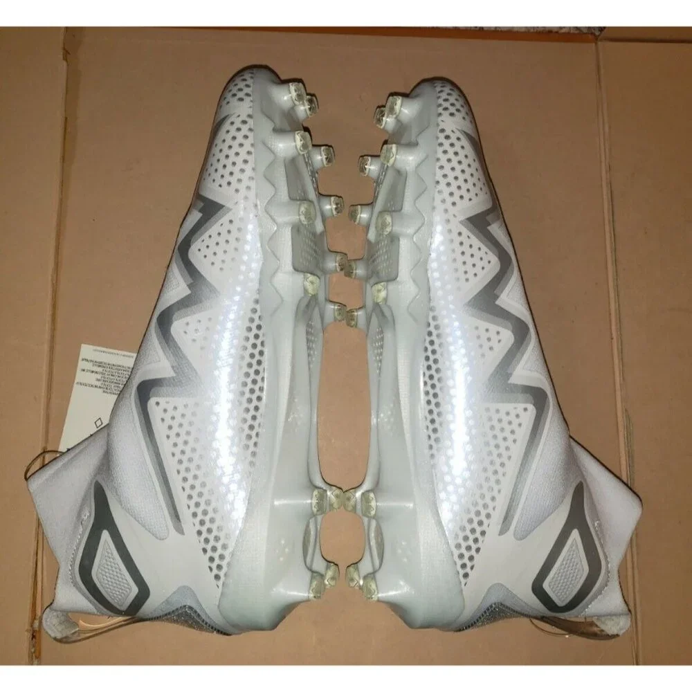 Adidas Freak Ultra 22 Primeknit Men’s Sizes White Silver Football Cleats GX5131 - Picture 5 of 11